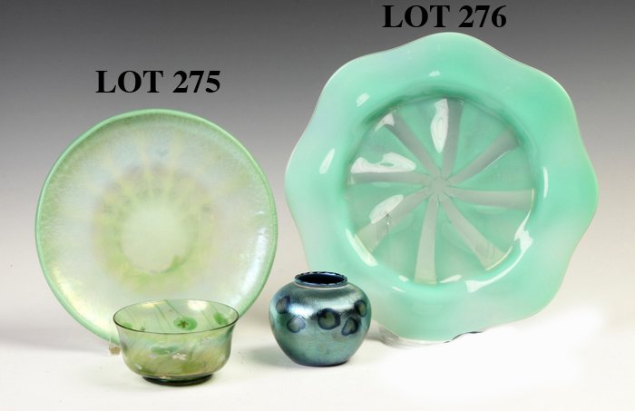 Tiffany Pastel Plate: Tiffany Pastel Plate. Inscribed LCT Favrille. An Auburn, NY Private Collection. Dia. 11"