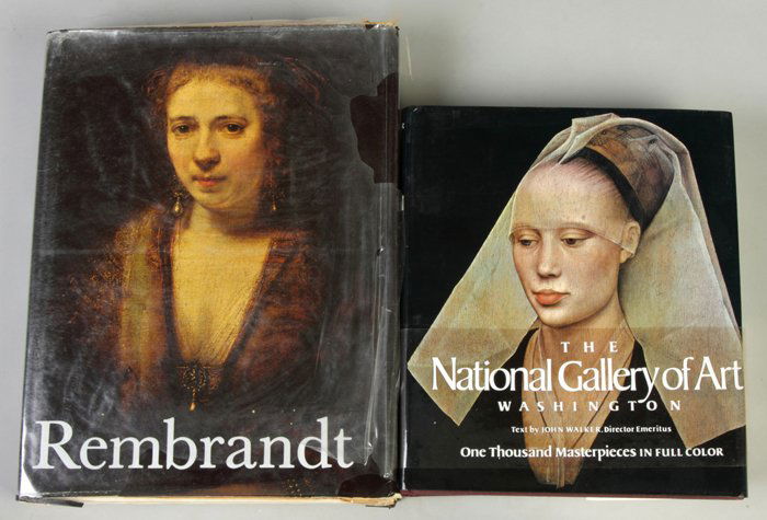 Six Various Books: Six Various Books. “The National Gallery of Art, Washington” by John Walker; Pub. by Harry Abrams. “Rembrandt” by Horst Gerson; Pub. by Reynal & Co., 1968. “Hibel Lithographs” by Theodore