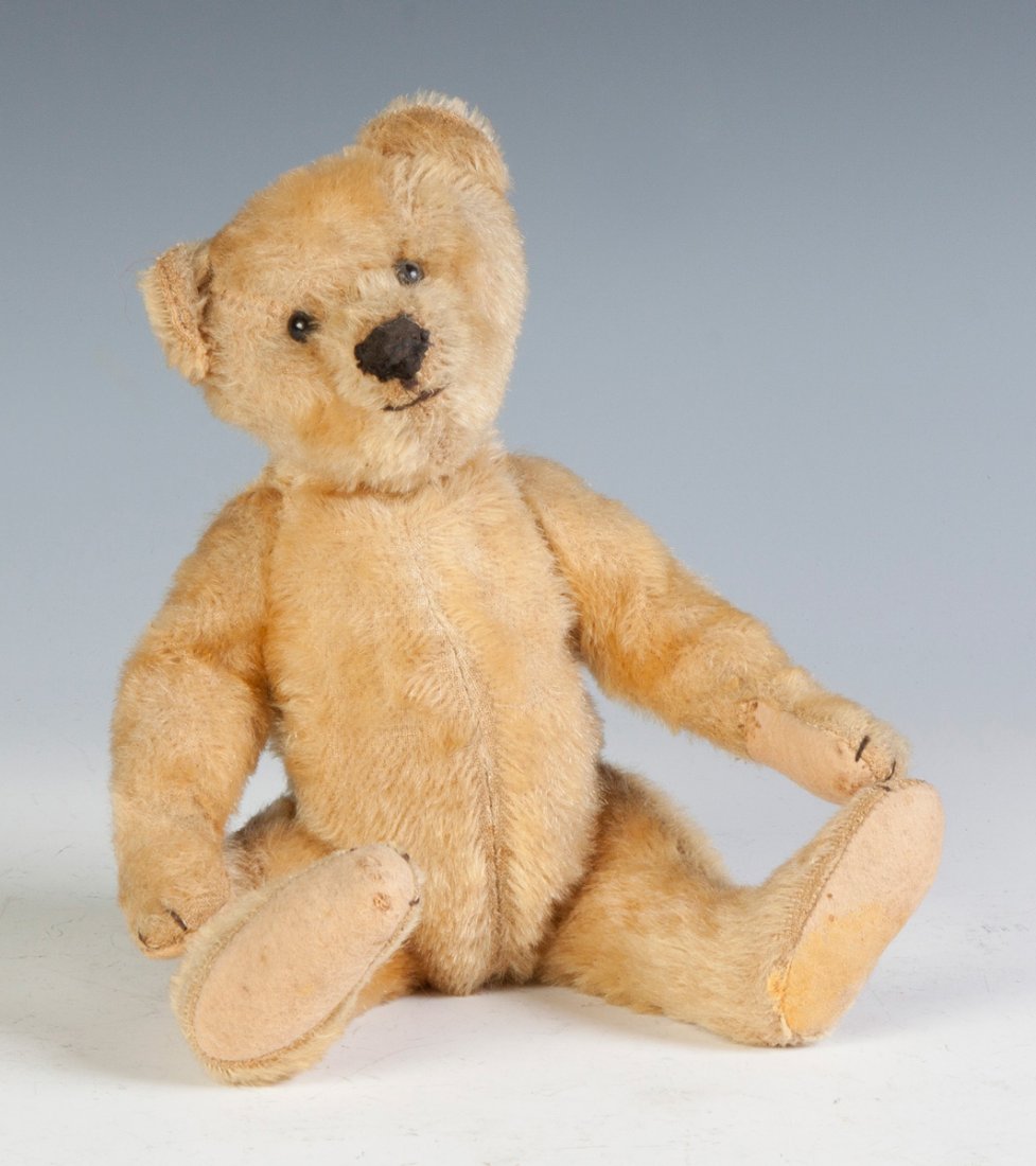 Steiff Mohair Teddy Bear: Steiff Mohair Teddy Bear. With squeaker. Ht. 12".