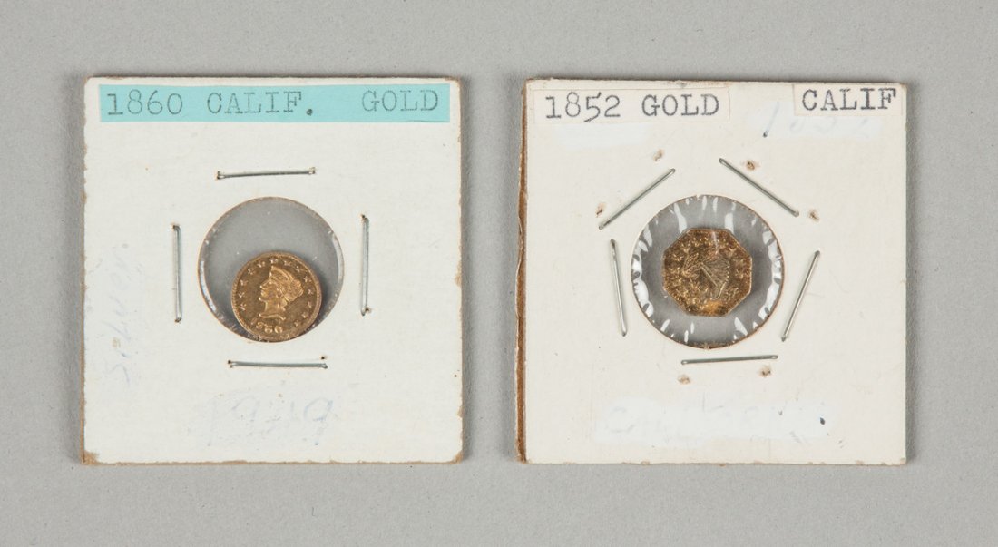Two Half Dollar California Gold Pieces (1 of 2)