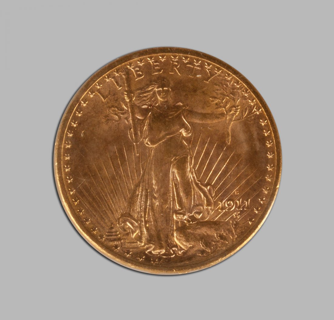 1911 Saint Gaudens Twenty Dollar Gold Piece: 1911 Saint Gaudens Twenty Dollar Gold Piece. .