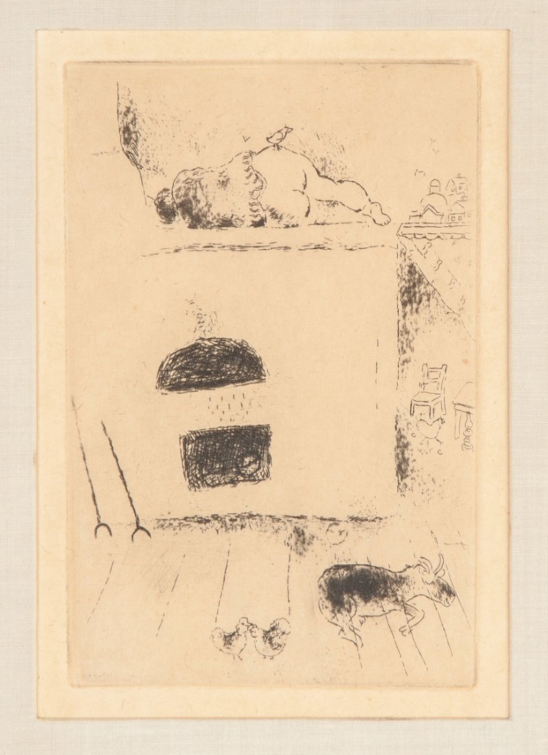 Marc Chagall (French, 1887-1985) Etching (1 of 2)
