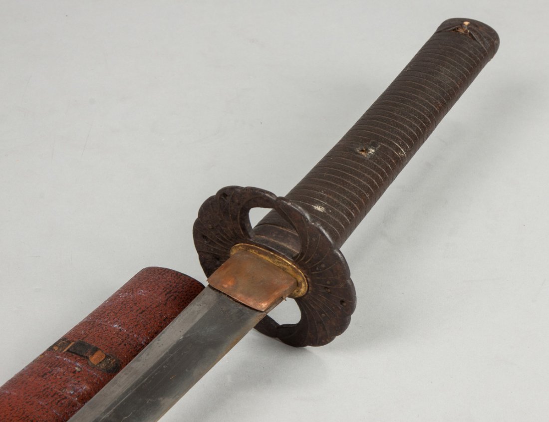 Japanese Shinto Katana: Japanese Shinto Katana. Edo Period. Blade L 31 1/2".