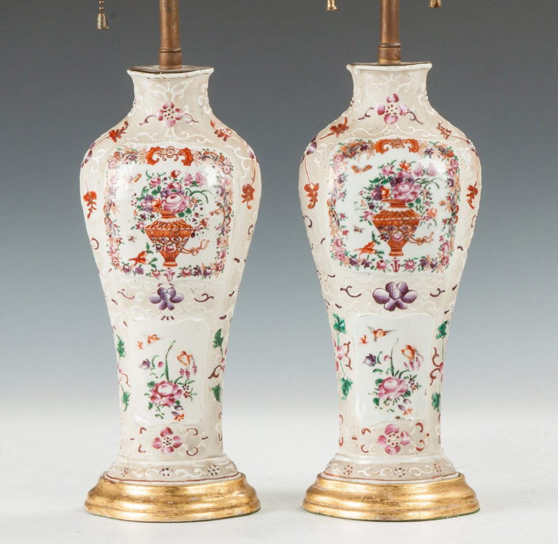 Asian Hand Painted Porcelain Vases (1 of 3)