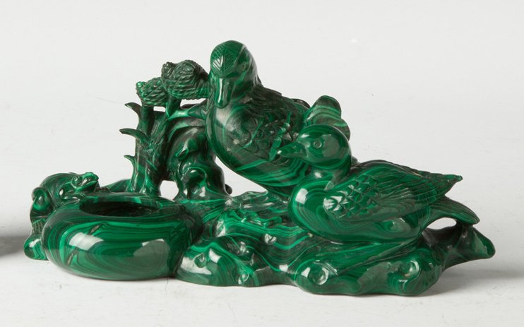 Malachite Brush Pot (1 of 1)