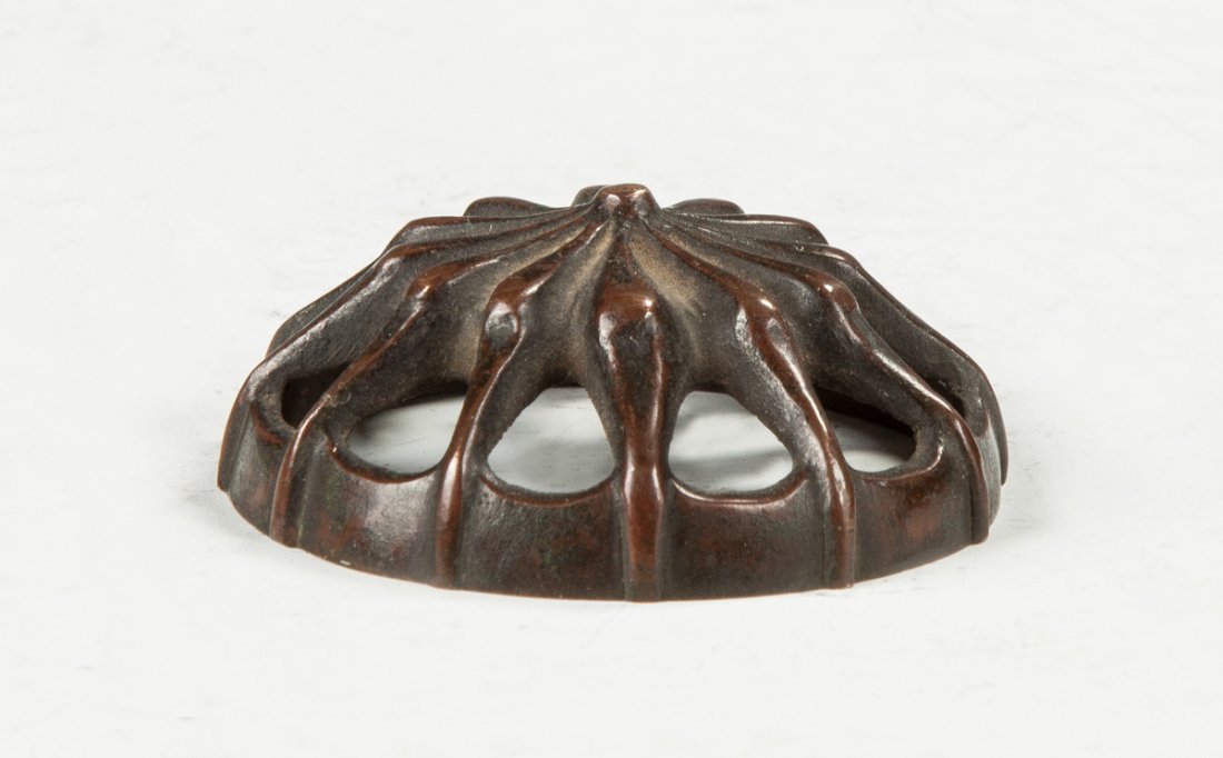 Tiffany Studios Original Patinaed Bronze Spider Lamp (1 of 3)