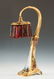 Fine Art Nouveau Gilt Bronze & Hand Painted Porcelain