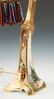 Fine Art Nouveau Gilt Bronze & Hand Painted Porcelain - 3