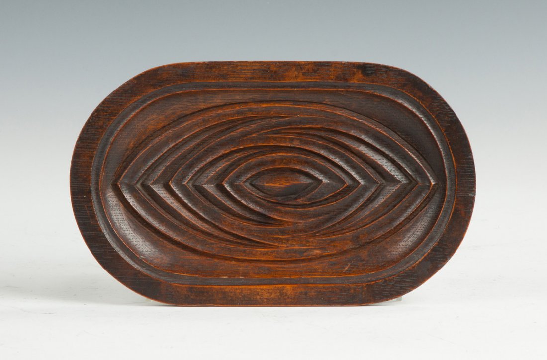 Charles Rohlfs Carved Oak Calling Card Tray (1 of 2)