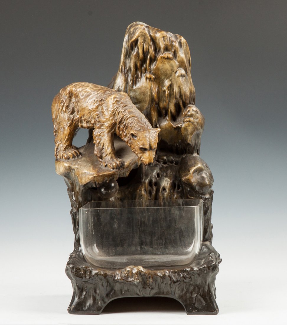 Austrian Polar Bear Lamp & Reflection Bowl (1 of 4)