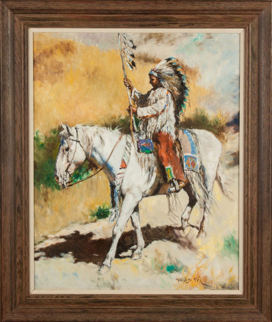 Pal Fried (Hungarian/American, 1893-1976) Young Apache (1 of 4)