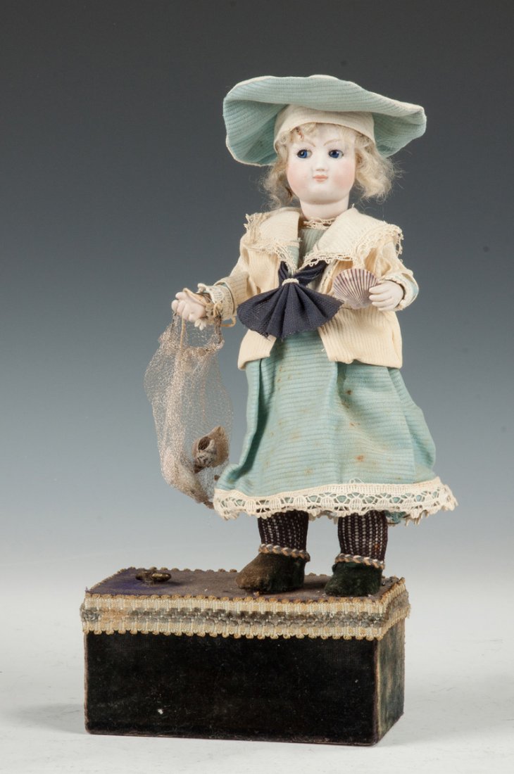German Automaton Doll with Seashells (1 of 2)