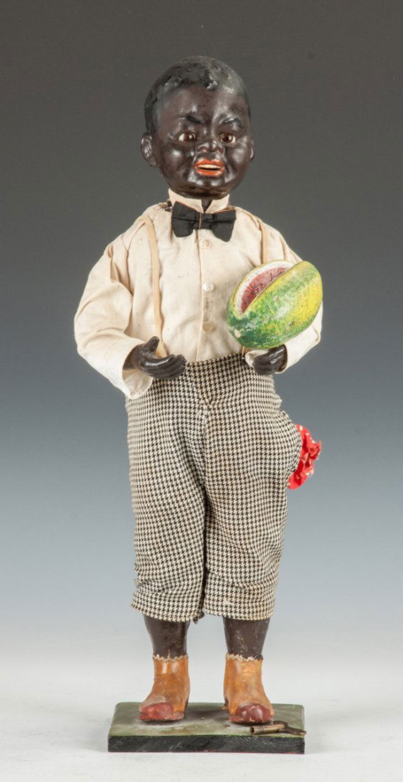 Black Boy with Watermelon Clockwork Store Display Nov 13, 2015