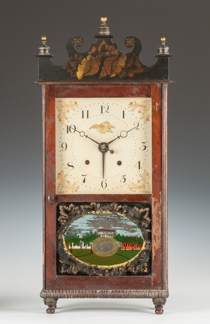 Rare William Sherwin Alarm Shelf Clock, Buckland, MA (1 of 2)