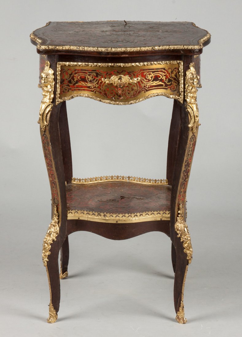 Boulle Serpentine Lift-Top Dressing Stand (1 of 3)
