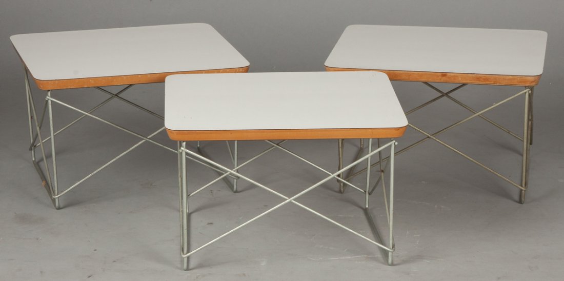 3 Herman Miller Laminated & Steel Tables (1 of 2)