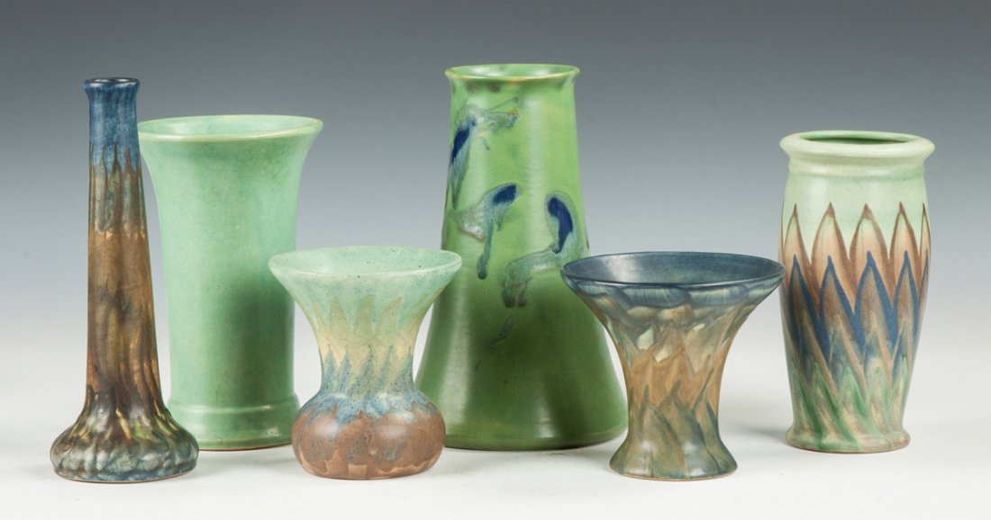 Six Art Pottery Vases (1 of 2)