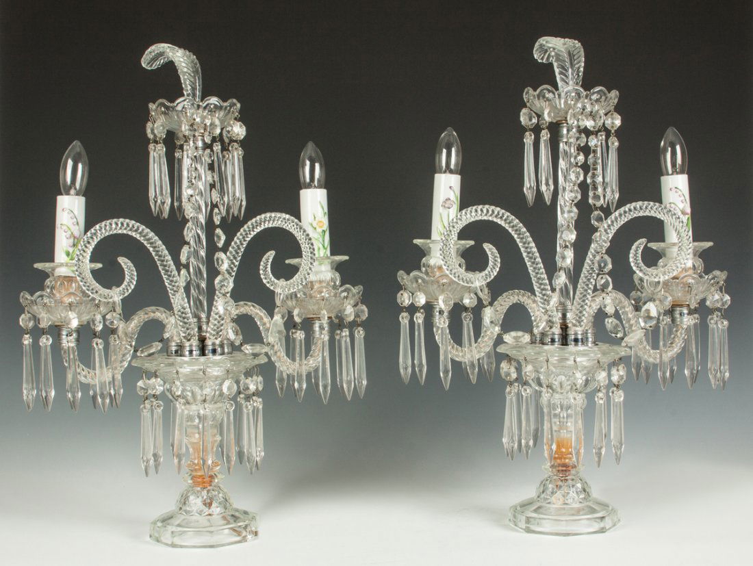 Pair of Crystal Candelabras (1 of 3)