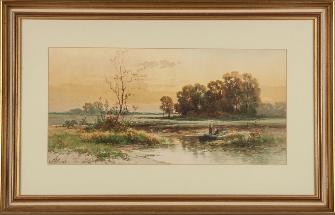 Carl Weber (American, 1850-1921) Hunting for Fowl at (1 of 2)