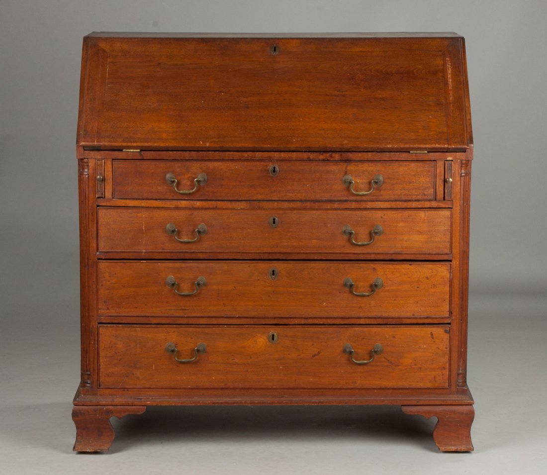 PA Chippendale Drop Front Walnut Desk (1 of 2)