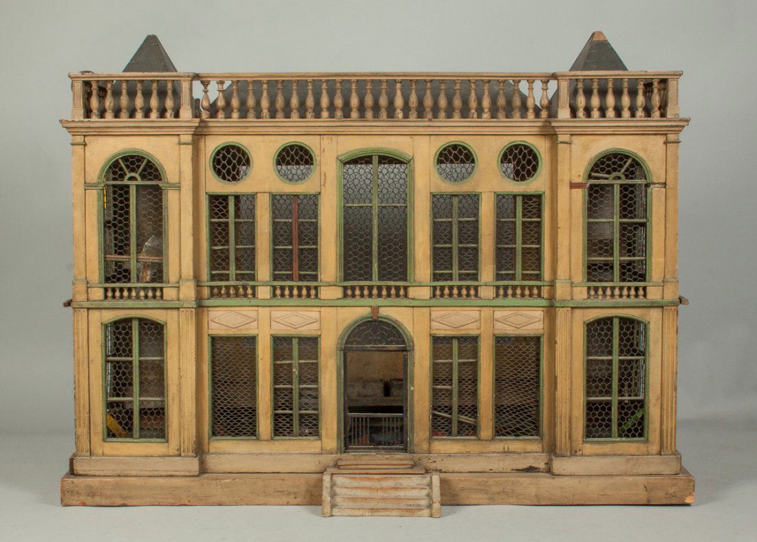 Victorian Bird Cage in the Shape of a Building (1 of 8)