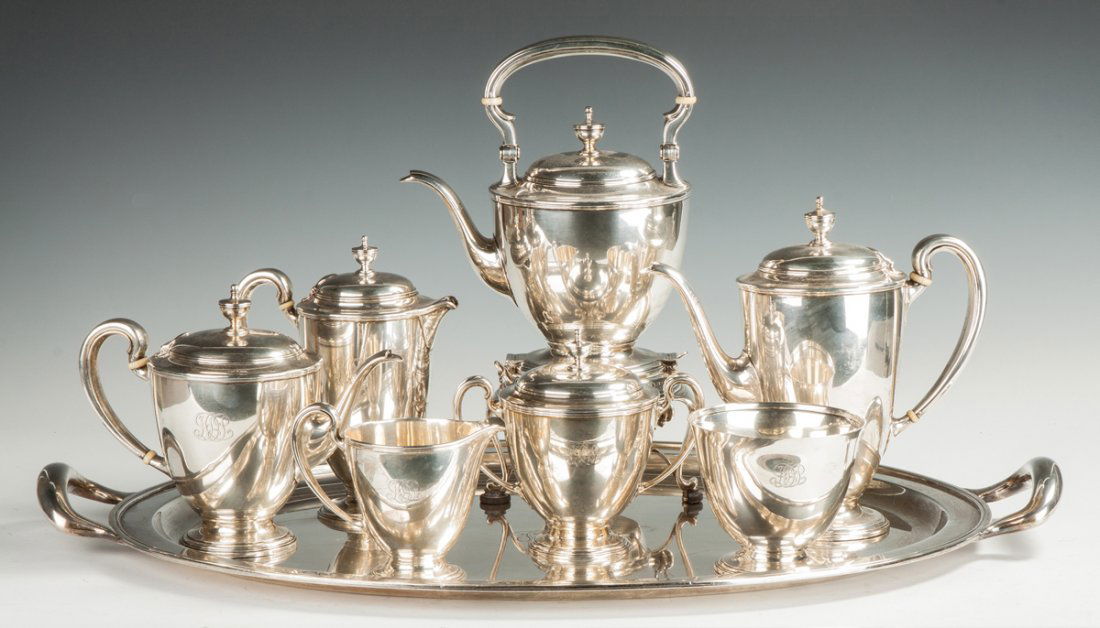 Tiffany & Co. Sterling Silver 7Piece Tea Set with