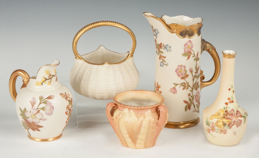 Group of Five Royal Worcester Pieces (1 of 1)