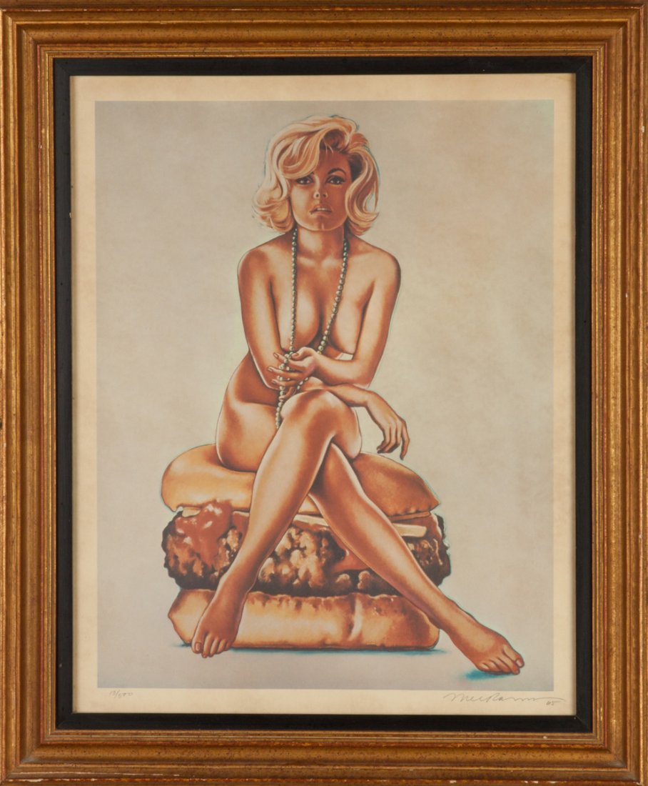 Mel Ramos (American, Born 1935) "Virna Burger" (1 of 3)