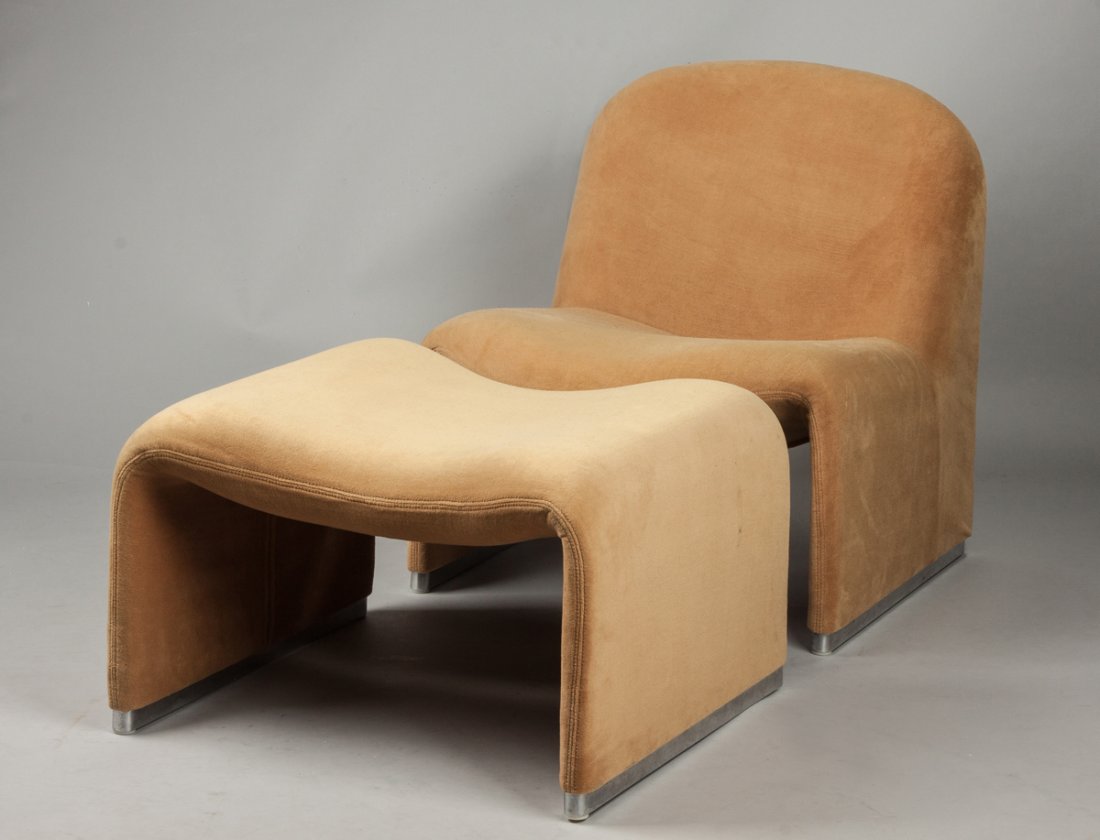 Mid 20th Century Chair & Ottoman (1 of 1)