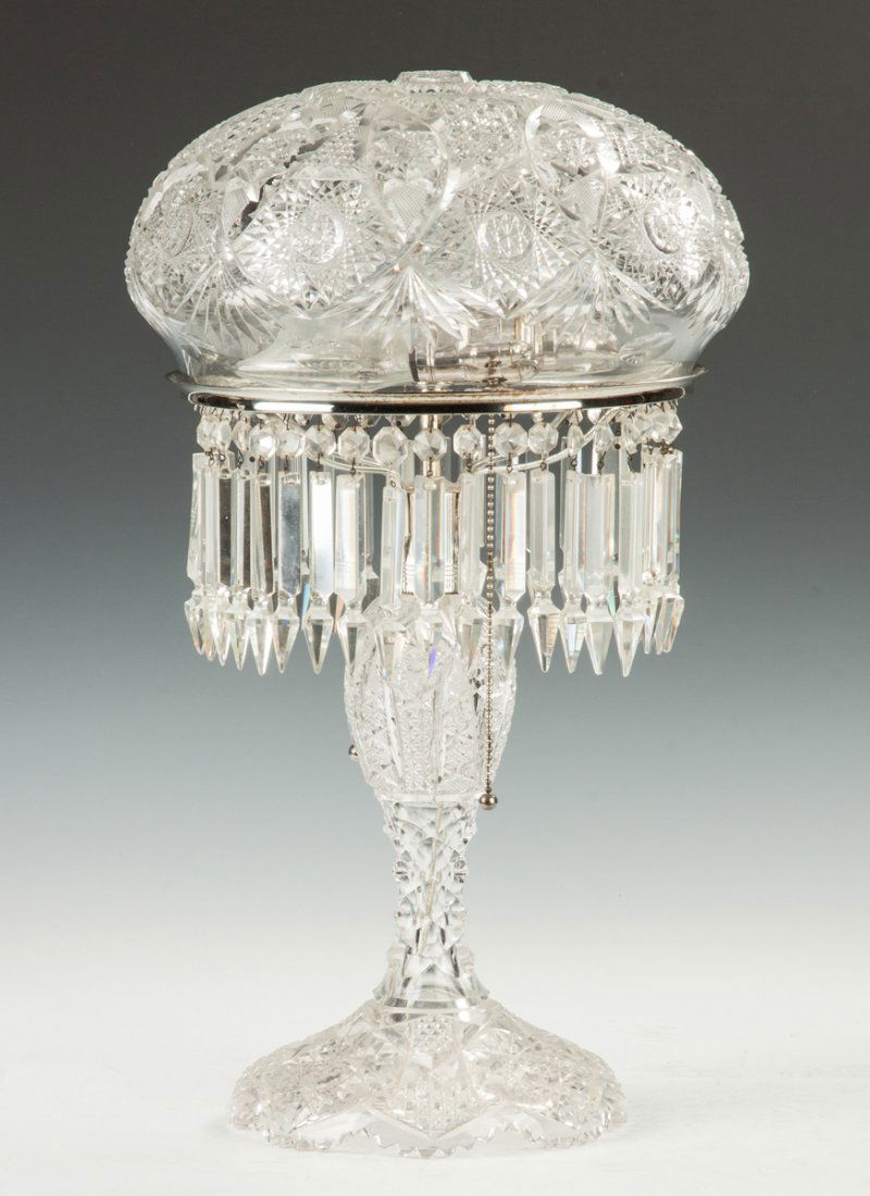 Brilliant Period Cut Glass Lamp (1 of 1)