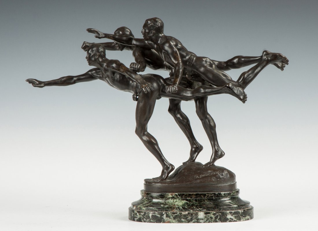 Alfred Boucher (French, 1850-1934) "Au But" Bronze (1 of 5)