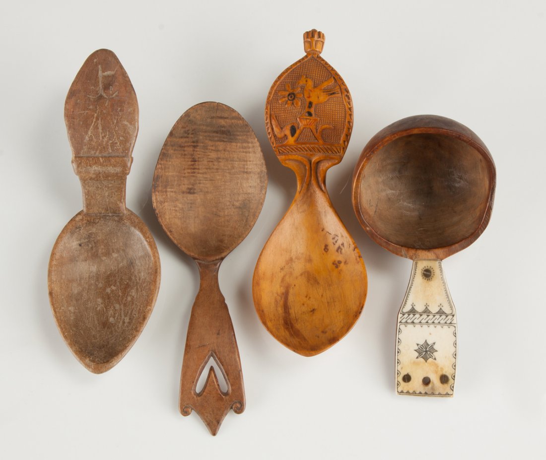 Four Carved Ladles (1 of 2)