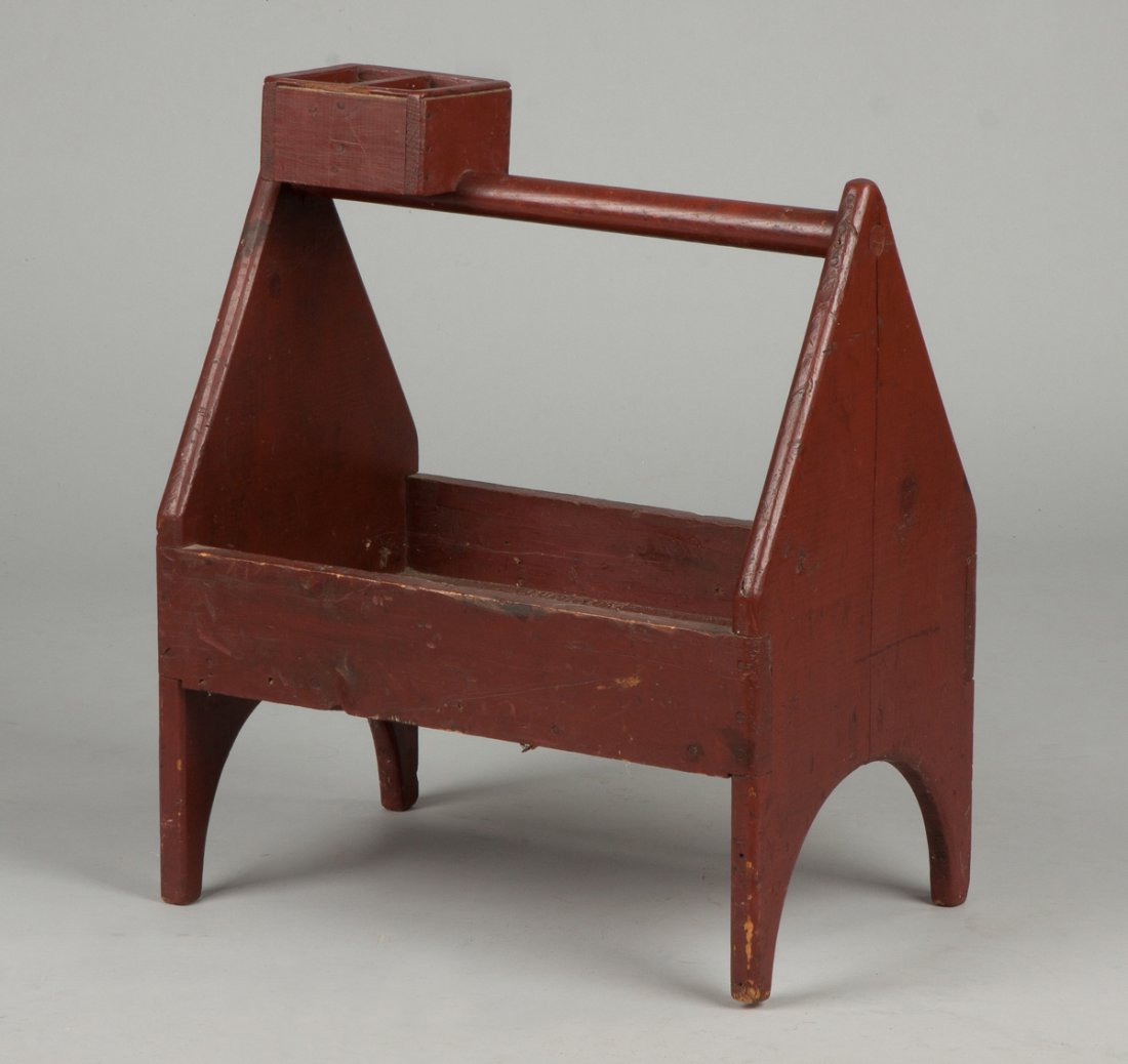 Red Painted Cobbler's Bench (1 of 1)