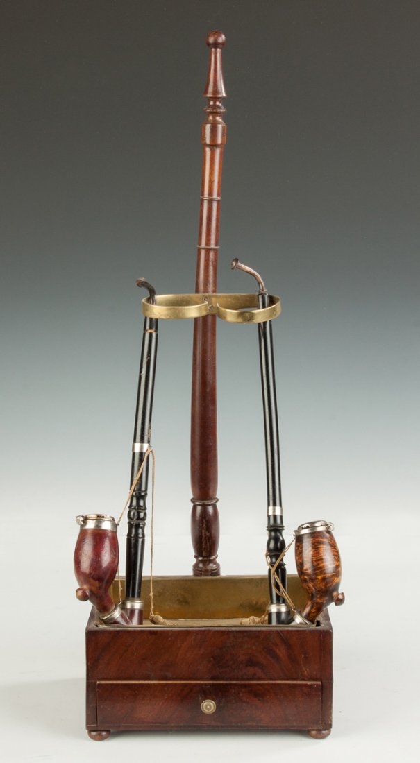 English Pipe Stand with Drawer (1 of 2)