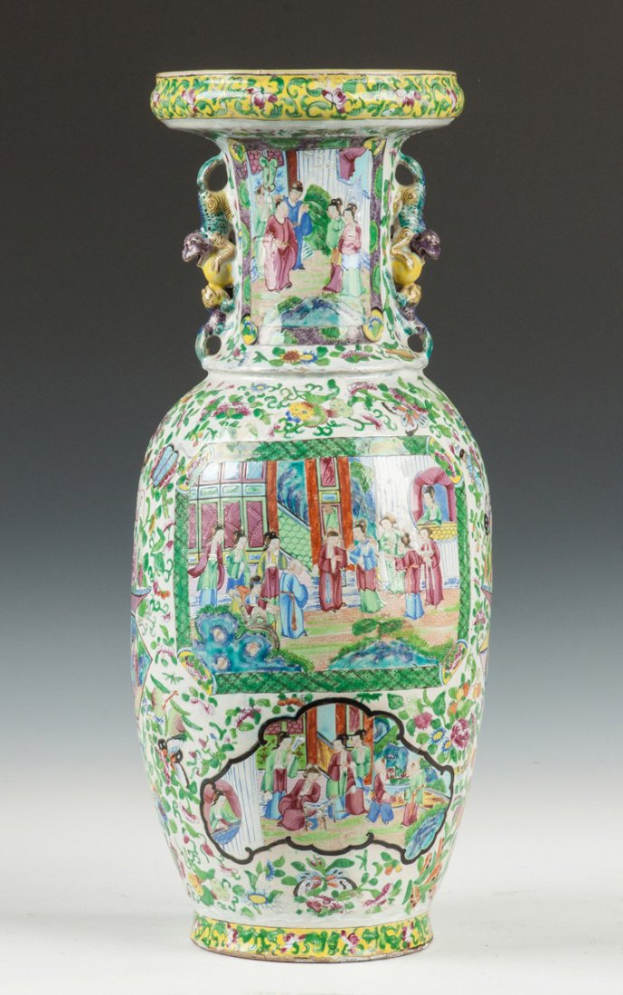 Chinese Porcelain Hand Painted Vase (1 of 2)