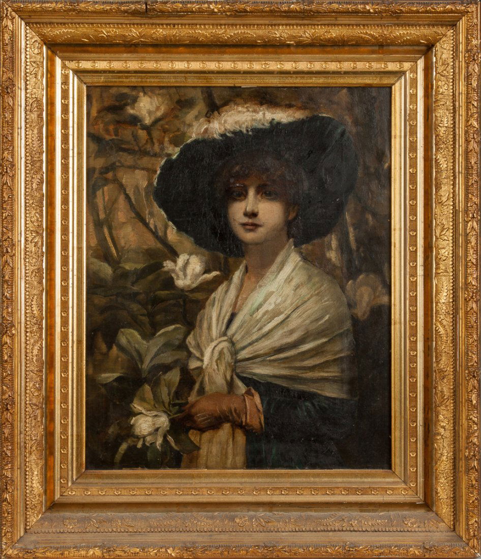 Portrait of a lady with fancy hat (1 of 3)