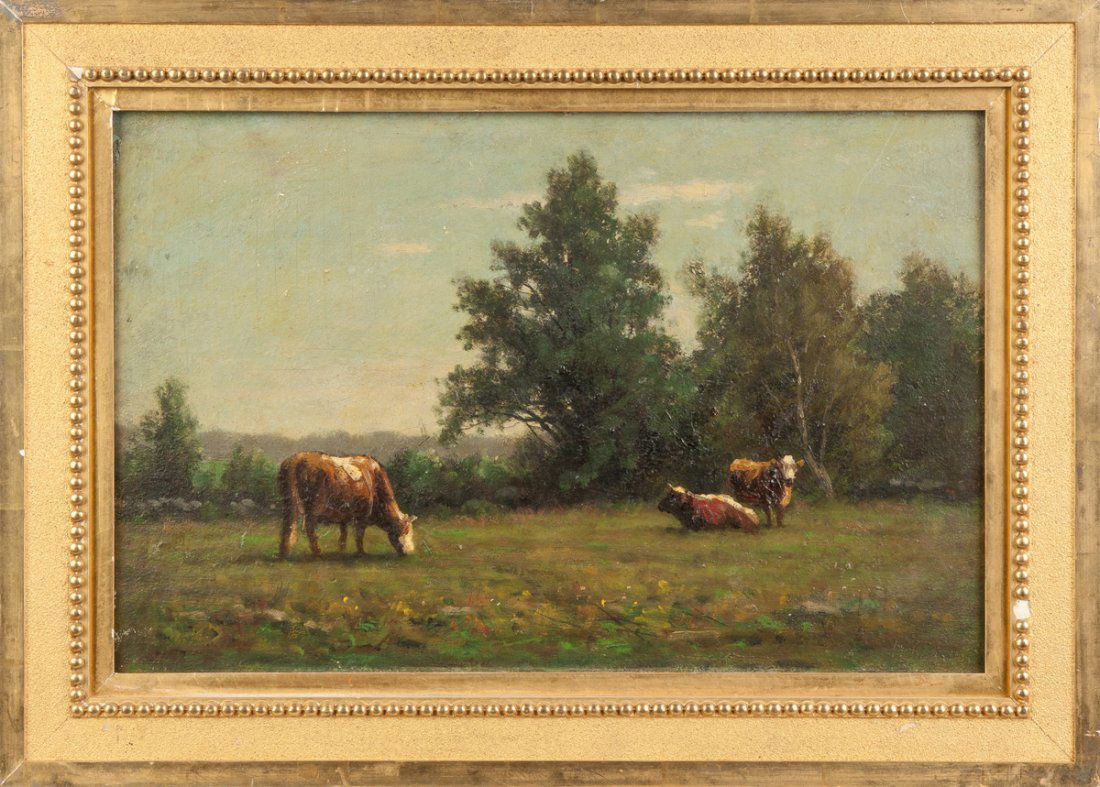 Painting of Cows in a pasture (1 of 3)
