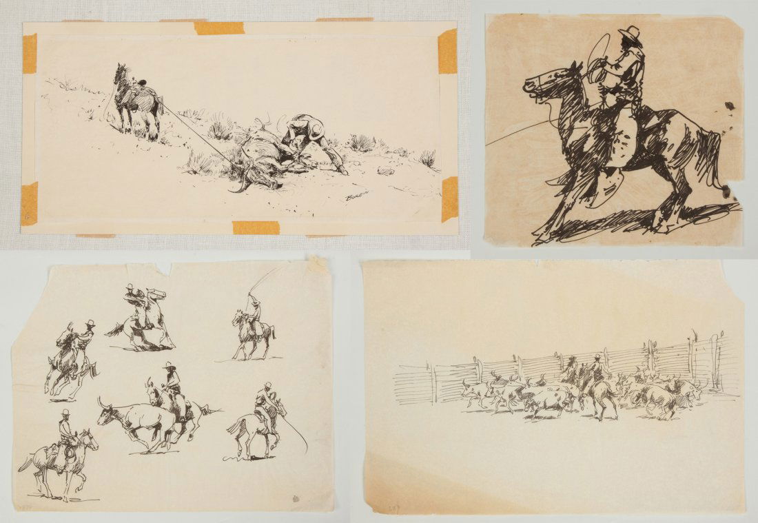 Edward Borein (American, 1872-1945) Ink Drawings (1 of 5)