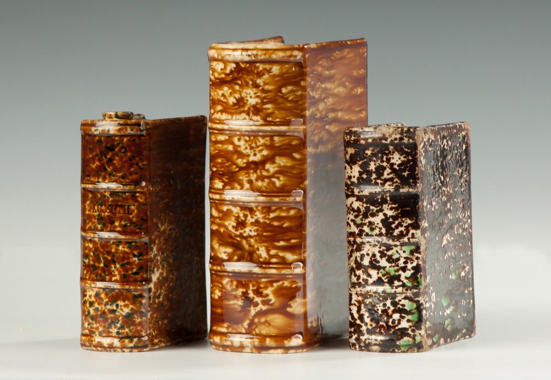 Group of 3 Bennington Book Flasks (1 of 3)