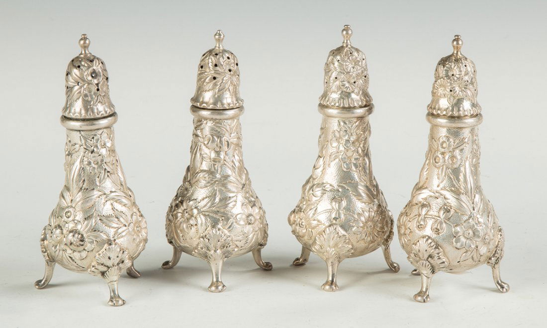 S. Kirk & Sons Sterling Silver Repousse Salt and Pepper (1 of 1)