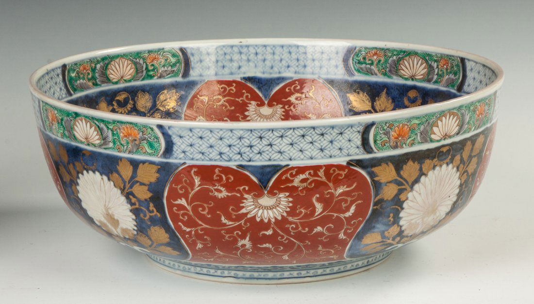 Imari Porcelain Punch Bowl (1 of 3)