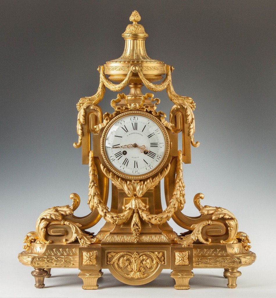 French Gilt Bronze Mantle Clock (1 of 2)