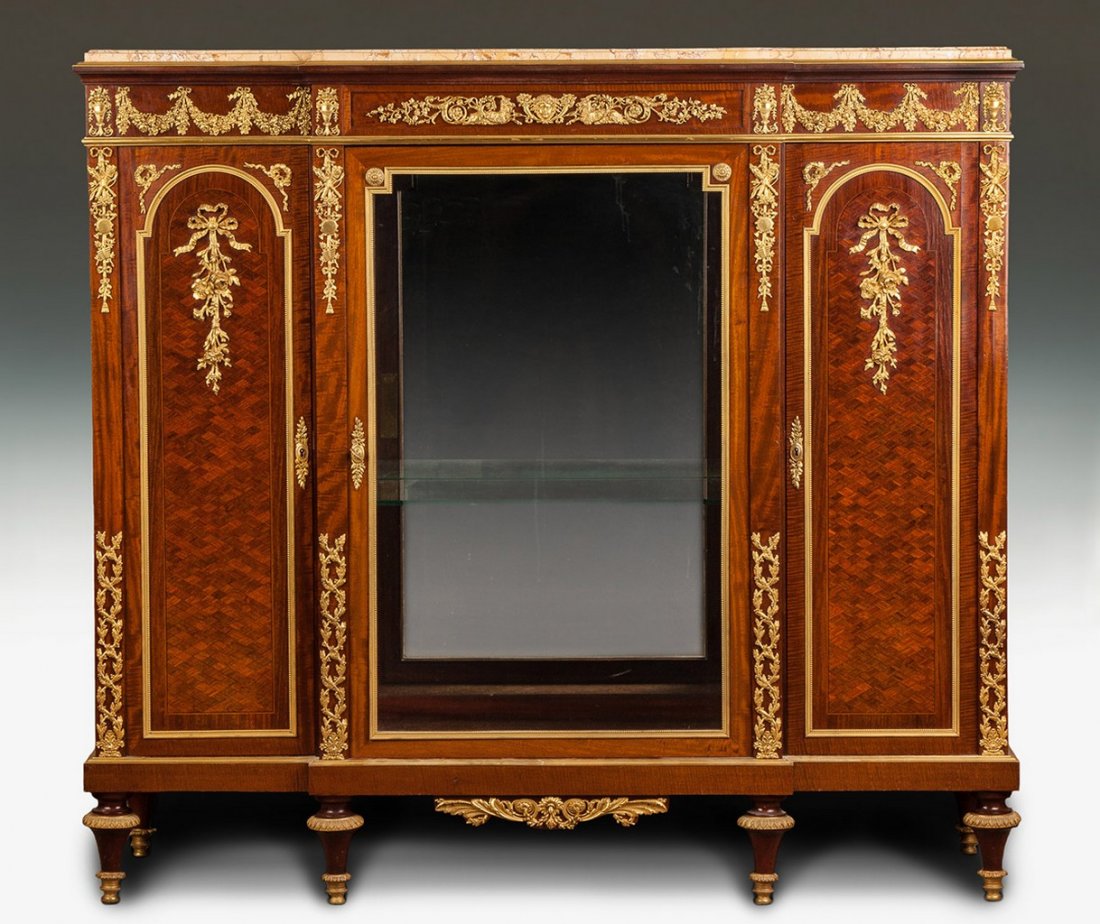 Fine Marquetry Inlaid Kingwood Side Cabinet, Possibly (1 of 5)