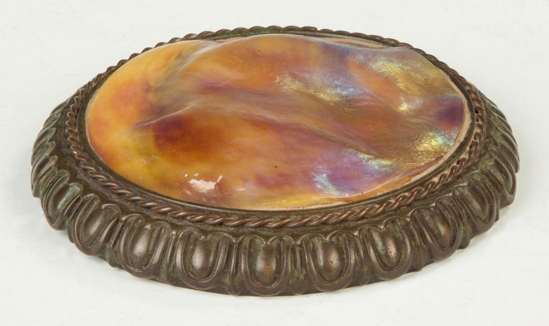 Tiffany Studios Bronze and Turtleback Paperweight (1 of 2)