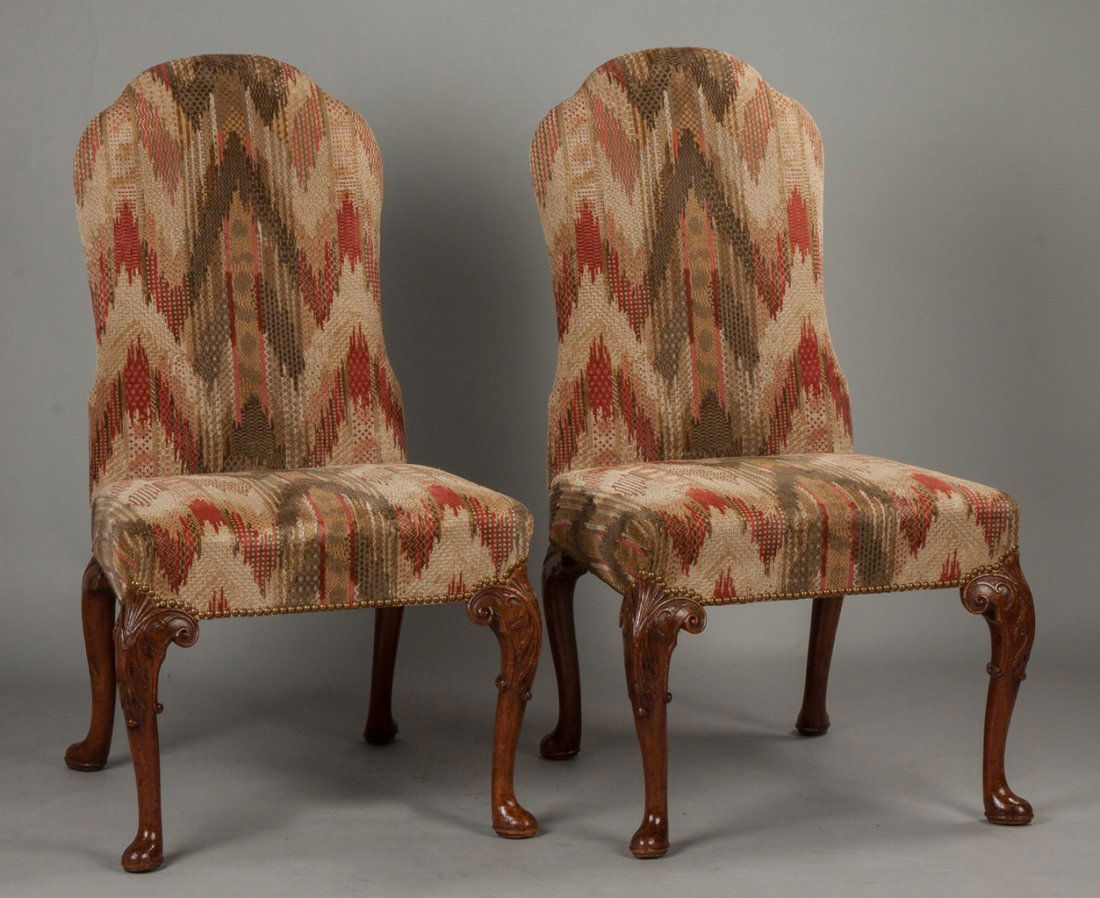 Six George I Carved Walnut Side Chairs (1 of 3)
