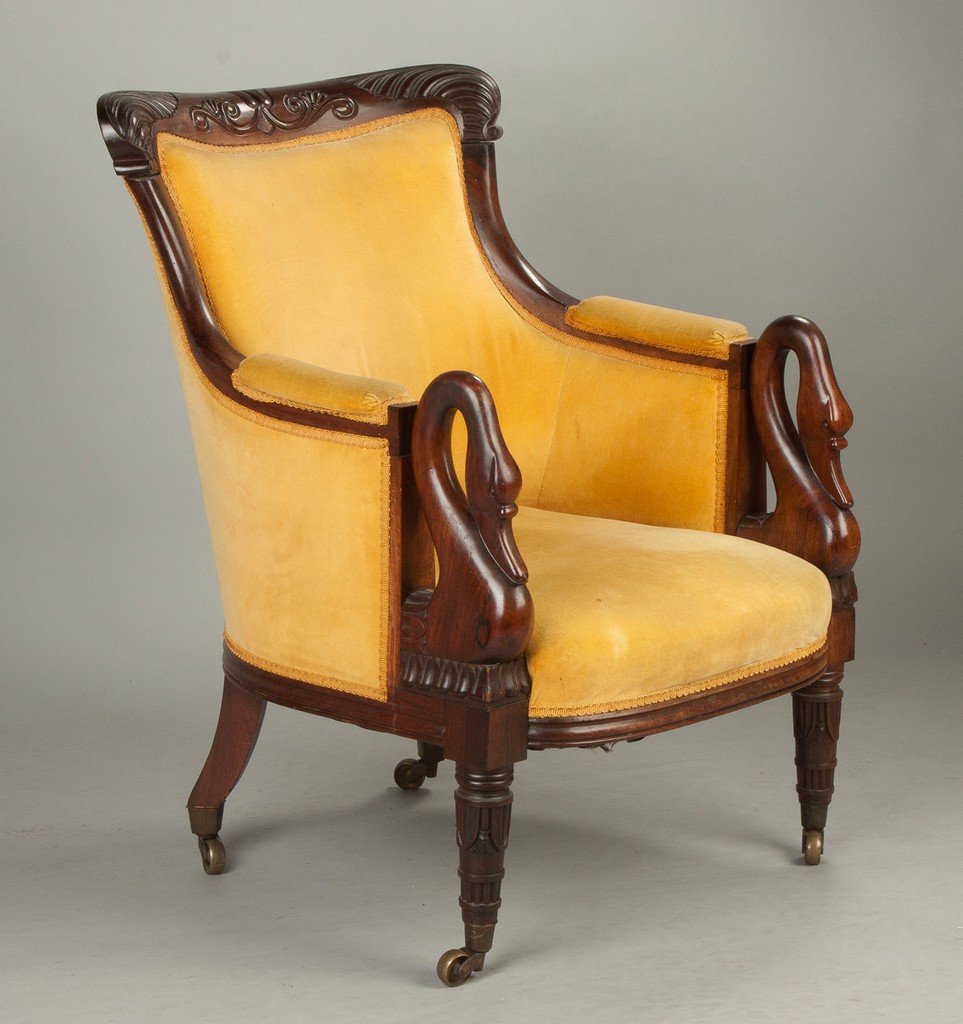 Carved Rosewood Armchair (1 of 4)