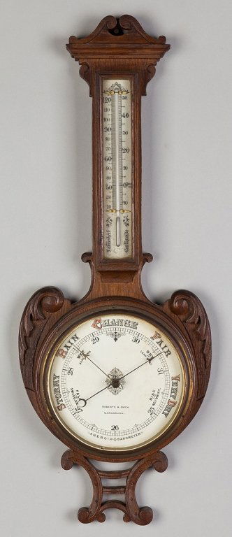 Roberts and Owen Barometer and Thermometer (1 of 1)