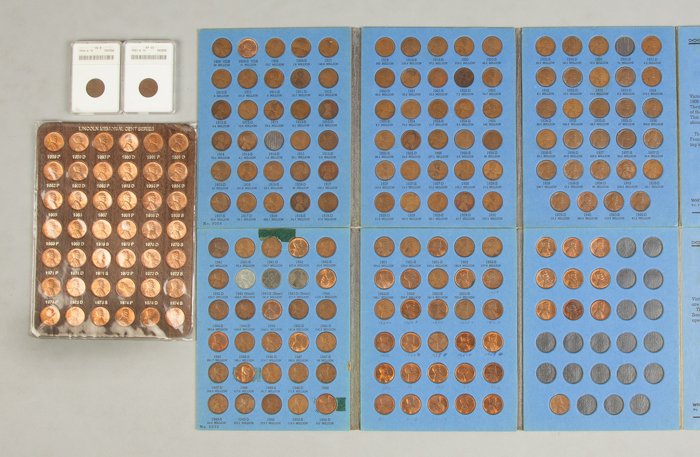 Complete Lincoln Penny Collection, 1909-1974: Complete Lincoln Penny Collection, 1909-1974. set includes uncirculated 1909SVDB.