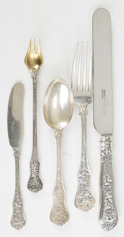 Tiffany Sterling Silver Flatware, Olympian Pattern (1 of 2)