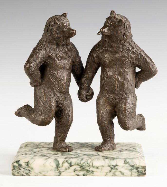 Bronze Dancing Bears, Attributed to Christophe  Fratin (1 of 4)